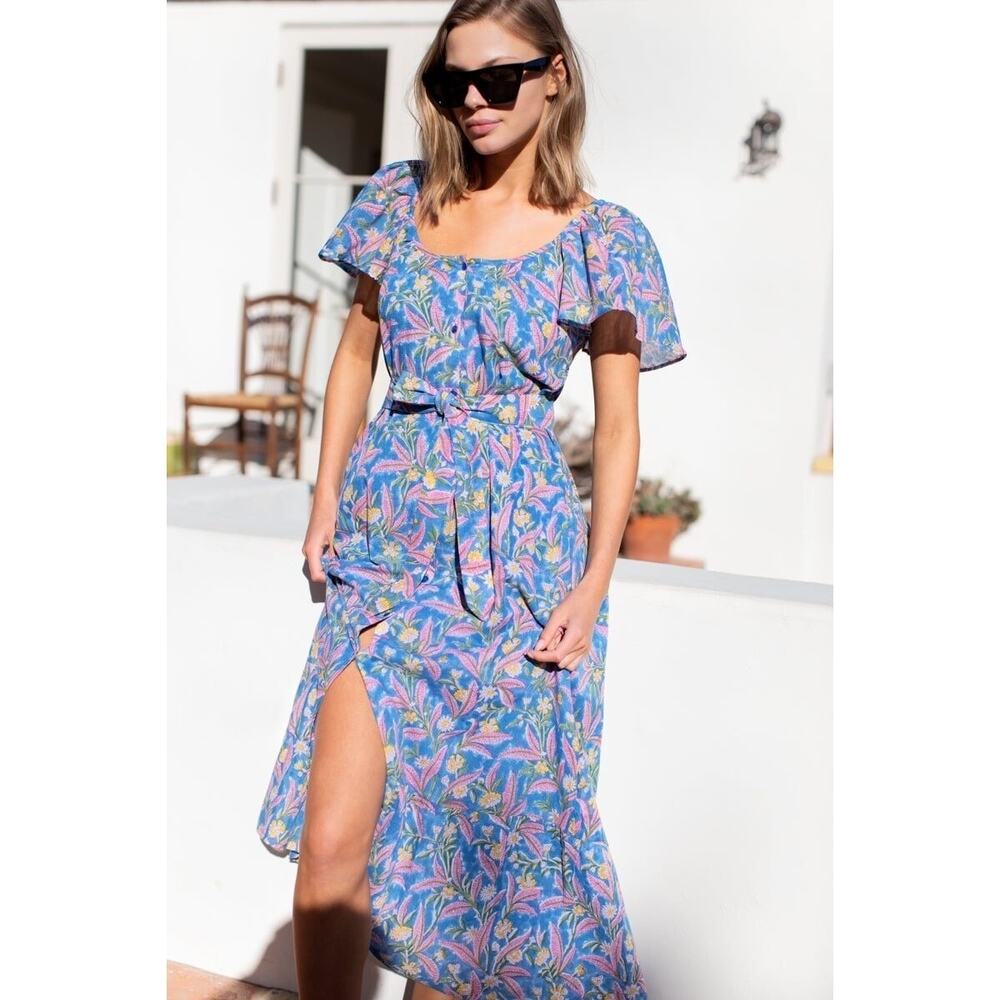 Emerson Fry India Collection Tasha Button Sundress Aanyas Garden Organic L Large